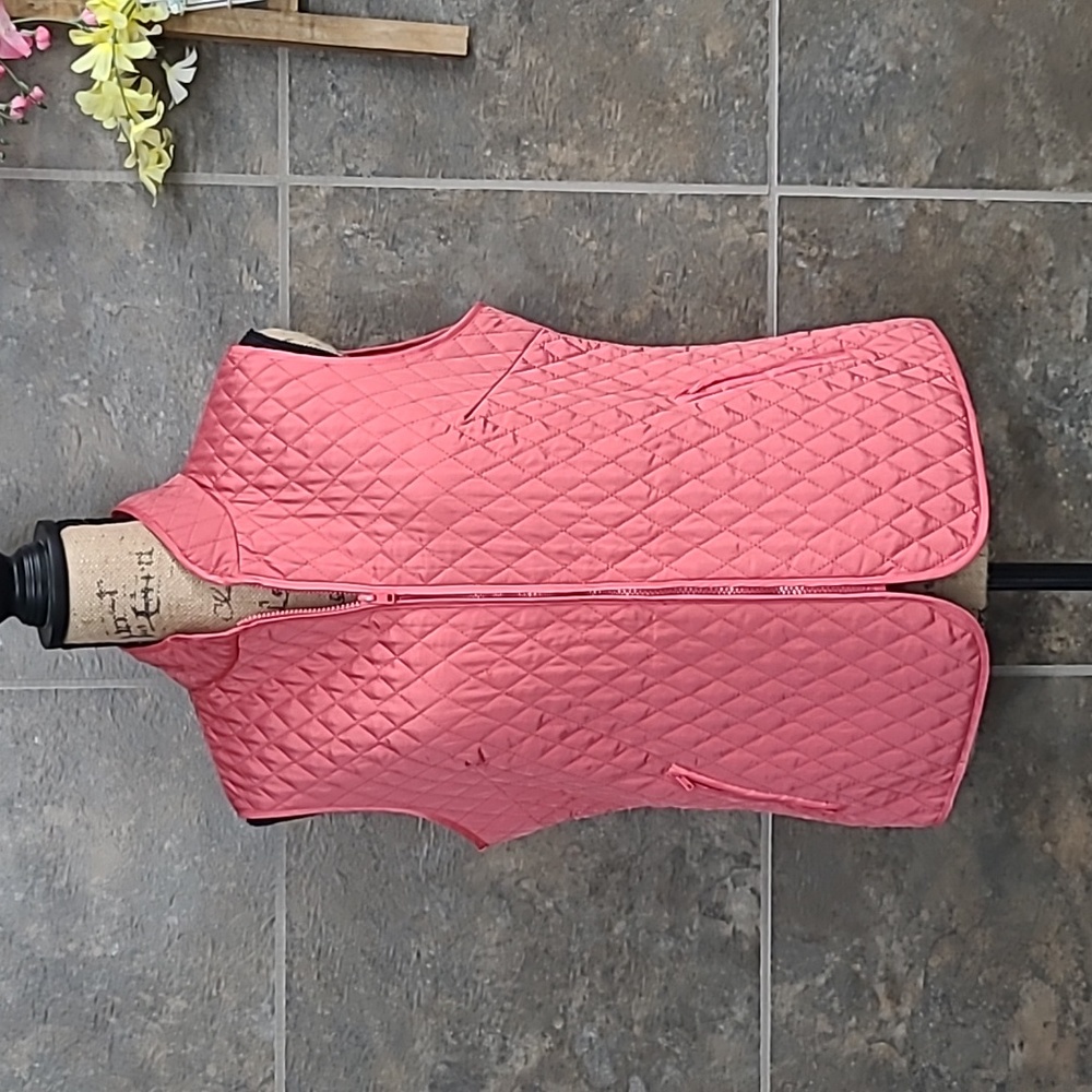 The Tog Shop  Pink quilted vest PS